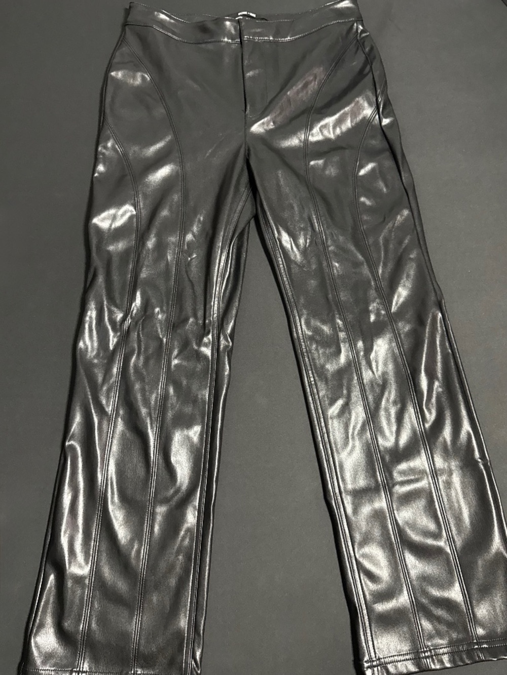 Silence + Noise Urban Outfitters Black Faux Leather Pants Size 10